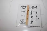 Making Memories Birthday Saying Rub-On Eat Cake Live It Up Have Fun Scrapbooking