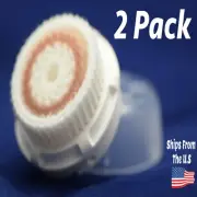2 Replacement Brush Heads Compatible With Clarisonic Facial Cleansing Machine