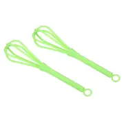 Hair Color Whisk, 2Pcs Plastic Mini Hair Coloring Mixer, Green