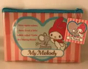 My Melody Pencil Case w Zipper - Stationery / Makeup Bag - Sanrio Japanese