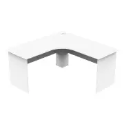 Collins Manager L-Shape Corner Workstation Computer Office Desk 150cm - White