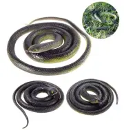 3-Pack Ultra-realistic Rubber Snakes For Halloween Decorations, Garden