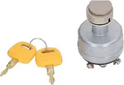 Excavator Ignition Switch, Alloy Steel Automotive Replacement Ignition Starter Switches, Heat Resistant Ignition Switch Replacement for Excavators