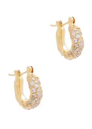 Joanna Laura Constantine Wave Mini Gold-plated Hoop Earrings - One Size One Size