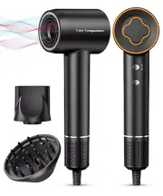 Hair Dryer - Negative Ionic Blow Dryer with 150000 RPM High Speed Brushless M...