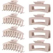 Blond Hair Clips for Women - 8 Pack 4.3 Inch Large Hair Claw Clips for Women