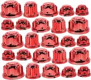 Motorcycle Fairing Bolt Kit Set of 1 Engine Bolt Head Covers Decorative Screw Caps Red Easy Install for Abs Material