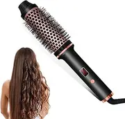 Thermal Brush, 3-in-1 Pro Negative Ion Two PTC Heaters Thermal Brush, 3-in-1 Negative Ion Perfect Style in 30 Seconds, Snag-Free Bristles for A Smooth