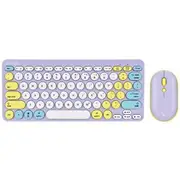 Bonelk KM-383 Wireless Keyboard and Mouse Combo Purple