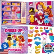 QUOKKA Magnetic Dress-Up Dolls for Girls Boys with 35 Magnetic Pieces - Creat