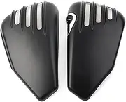 Motorcycle Left Right Battery Side Covers, Side Battery Fairing Covers Matte Black, Harley, Davidson Sportster XL883/C/N/L/R, XL1200C/R/L/N/X Most Model Motorcycle Battery Side Cover