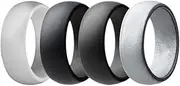 1/3/4/10PCS Wedding Silicone Rubber Bands Rings Stackable Ring for Men Women