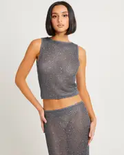 Alora Knit Sequin Tank