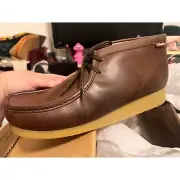 Brand new Clarks Brown Leather Stinson Hi Boots Men's 13