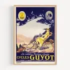 Cycles Guyot Bicycle 1920 Retro Vintage Poster Print