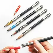 4x Pencil Extender Lengthener Holder Adjustable Art Tool Double Head Tool 13.5cm