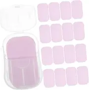 Mini Soap Sheets for Travel 50 Sheets in 5 Boxes Quick Hand Cleaning for Outdoor Adventures