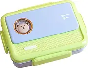 Gihioue Stainless Steel Lunch Box for Kids,Meal Containers - Metal Portable Lunchbox with Airtight Lid and Compartments for Salad Sandwich Meal Men Women Kid