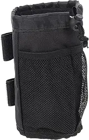 FRCOLOR Portable Bottle Pouch for Stroller Wheelchair and Bike Secure Bar Cup Holder for Easy Access for Outdoor Activities and Cart Storage