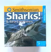 SMITHSONIAN Game SHARKS Trivia Questions 200 Cards SEALED Educational Facts NWT