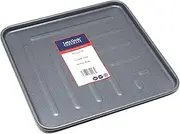 Lets Cook Cookware 33cm Square Crisper Oven Baking Tray with Raised Ribs, Heavy Gauge, Teflon Select Non Stick, Made in Britain