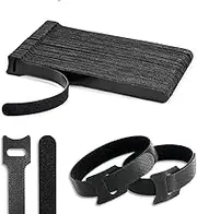 50 PCS Reusable Cable Ties, Adjustable 5.9Inch Cord Organizer Ties, Multi-purpose Hook Loop Cable Management Wire Ties for Headphones, Printers, Laptops, USB Data Cables