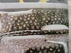 NEW CUDDLDUDS FULL SHEET SET FITTED SHEET SET DOG PRINT CUDDL DUDS PUPPY PRINT