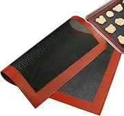 Non Stick Silicone Baking Sheet - Heat Resistant Reusable Mat, Microwave and Freezer Safe Mat | Versatile Kitchen Tool, Interactive and Flexible Silicone Baking Mat for Even Cooking and Easy Release