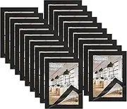 20 Pack Magnetic Sign Holder 4 x 6 inches, A6 Self-Adhesive Magnetic Picture Frame, Adhesive Frames for Wall Window Sign Holder, Display Frame for Home Office