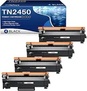 TN2450 TN-2450 Toner Cartridge Compatible for Brother TN2450 TN 2450 Work for HL-L2350DW HLL2375DW HLL2395DW MFCL2710DW MFCL2713DW MFC-L2750DW HLL-L2375DW DCP-L2550DW Printer(4 Pack)