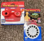 TYCO View Master Viewer & Sesame Street 3 Reels Pack - HTF New