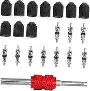 iplusmile 1 Set Valve Stem Caps with Tool Automotive Valve Caps Cores for Bikes and Vehicles Prevent Air Leaks Stylish Protection for Tire Performance