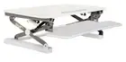 Rapidline Rapid Riser RR1 - White Adjustable Stand Up Sit Stand Computer Shelf
