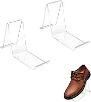 Acrylic Shoe Rack - 2 Transparent Shoe Bracket | Shoe Display for Shopping Malls, Shoe Display Rack for Stores, High Heels Display Rack, Shoe Storage Stand, Sneaker Display Stand, Clear Shoe Holder