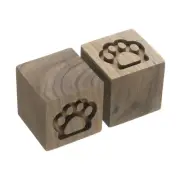2Pcs Wood Essential Oil Diffusers Black Walnut Cat's Paw Aroma Diffuser for Car