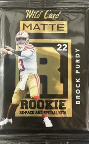 Brock Purdy Wild Card Matte Sealed Pack Numbered To 200 Or Less, Possible 1/1