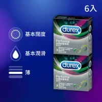 在飛比找momo購物網優惠-【Durex 杜蕾斯】飆風碼保險套3入*2盒(共6入 保險套