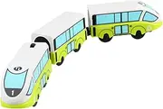 Kisangel Train Set Kids Toy Connectable Alloy Electric Locomotive Battery-Powered Model Train Set