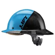 LIFT Safety HDF50C-24CC DAX 50 Carbon Fiber Full Brim Hard Hat - Ratchet Blue