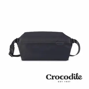 【Crocodile】橫式斜背包 尼龍側背包 X-lite 4.0系列 0104-10802-鱷魚皮件(防潑水 包包推薦 多色任選)