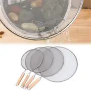 Fine Mesh Stainless Steel Splatter Guard Anti Oil Splash Frying Pan Cover Screen