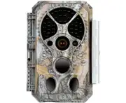 Bluetooth Game Trail Camera & Wildlife Security Camera 32MP 1296P Video Motion Activated Night Vision 0.1s Trigger Speed IP66 Waterproof