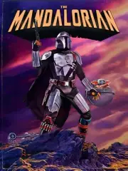 Star Wars The Mandalorian Grogu Adventures Lithograph Art Poster 18x24 #250 NEW