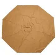 GREATT OUTDOOR Umbrella Canopy Replacement Fabric Garden Parasol Roof For 8 Arm Sun Cover Brown