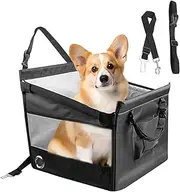Dog Car Seat - Dog Booster Car Seat | Portable Puppy Car Travel Bed Booster Carseat Waterproof Vehicle Backseat Kitten Bed Non-Slip Base Puppy Booster Carrier for Cars SUVs