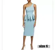 AIDAN MATTOX DRESS/RETAIL$275/AQUAMARINE/NEW WITH TAG/SIZE 6