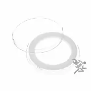 (5) AirTite 35mm White Ring Coin Holder Capsules