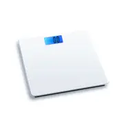 Electronic Digital Backlit Glass Body Bathroom Scale 180KG scales Gym Weight White