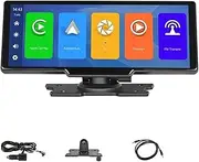 Car DVR Mirror Monitor Video Carplay Android Auto Dashboard DVRs Compatible for VW Compatible for Nissan Compatible for KIA(No Front Camera)