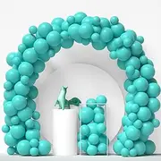 [Janinus] Teal Balloons Tiffany Blue Balloons Different Sizes 80 PCS 12 Inch 5 Inch Turquoise Balloons Teal Blue Balloon Arch for Wedding Bridal Baby Shower Birthday Sea Beach Party Party Decorations